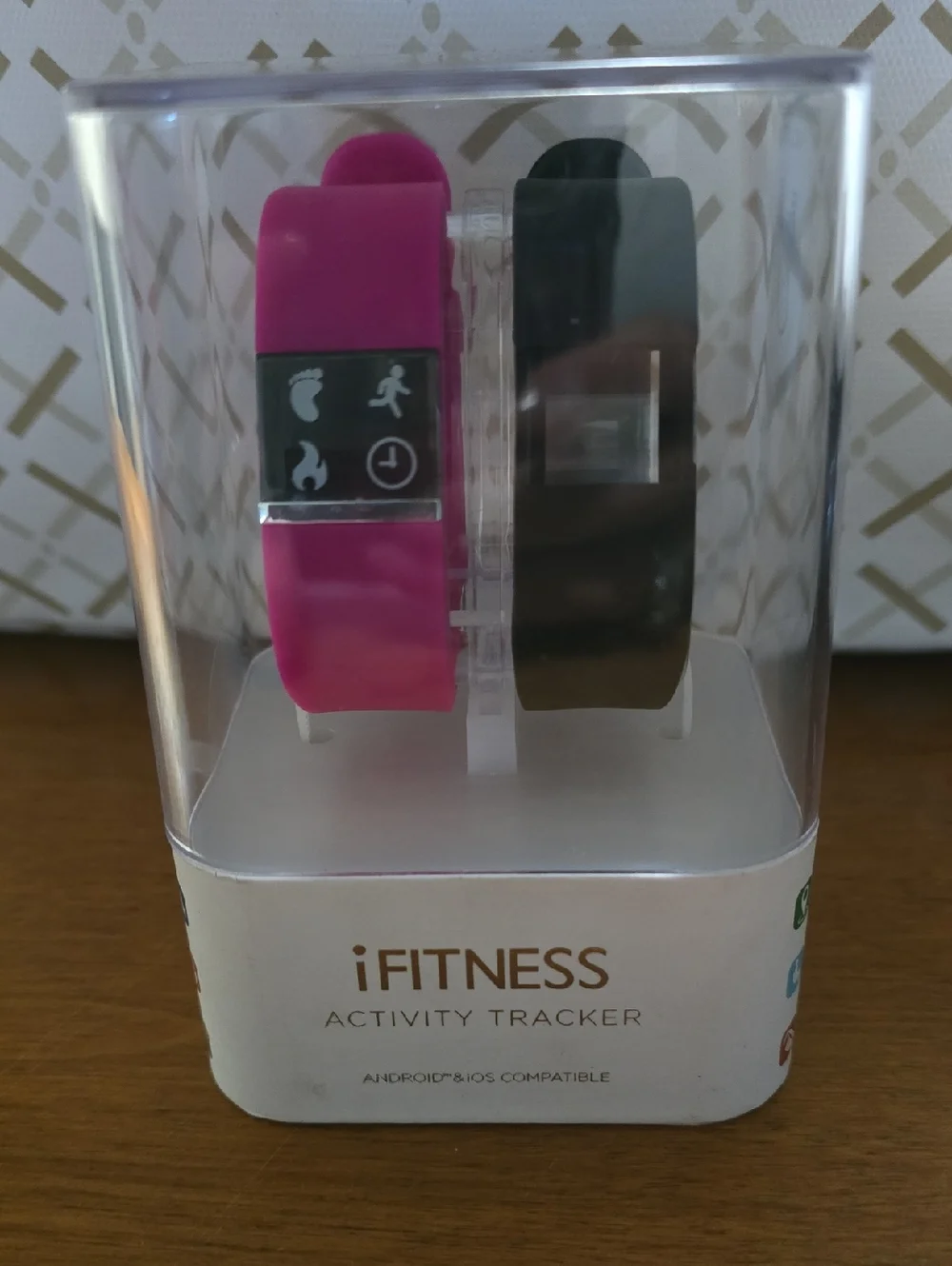 iFitness Pink Silicone Activity Tracker Wristband